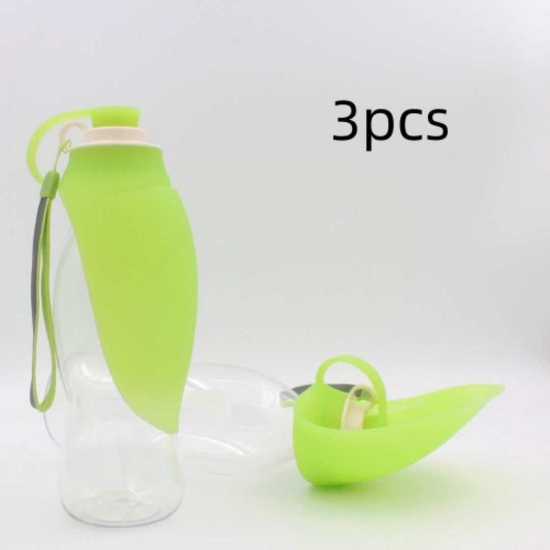 Portable Pet Water Dispenser Leak Proof Bottle With Cup Bowl