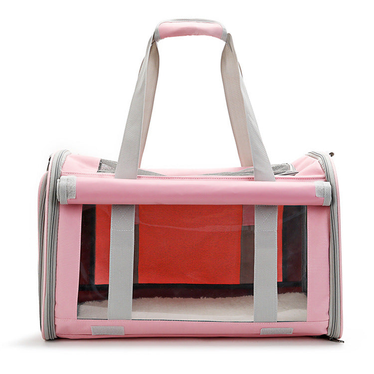 Portable Transparent Breathable Foldable Pet Carrier Bag