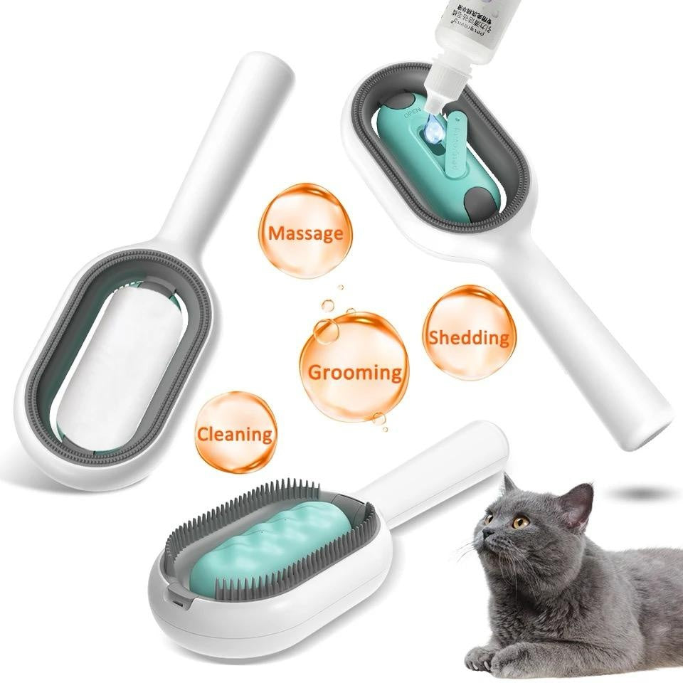 Pet Grooming Brush Dematting Comb With Tank For Hair Removal