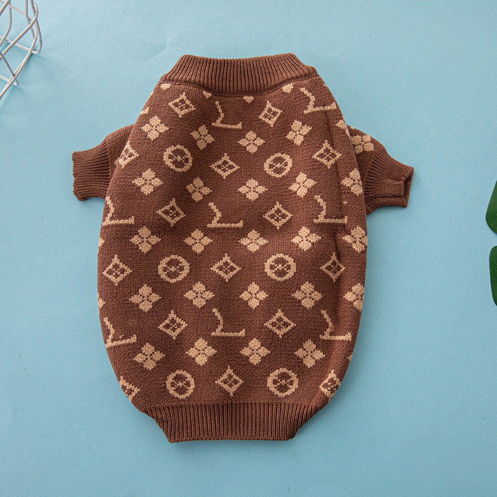 Pet Sweater Autumn Winter Thick Warm Soft Knit Clothing