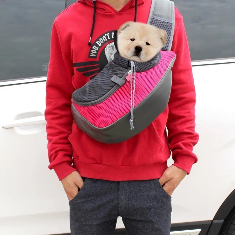 Outdoor Mesh Pet Carrier Bag Comfortable Single Shoulder Sling Tote