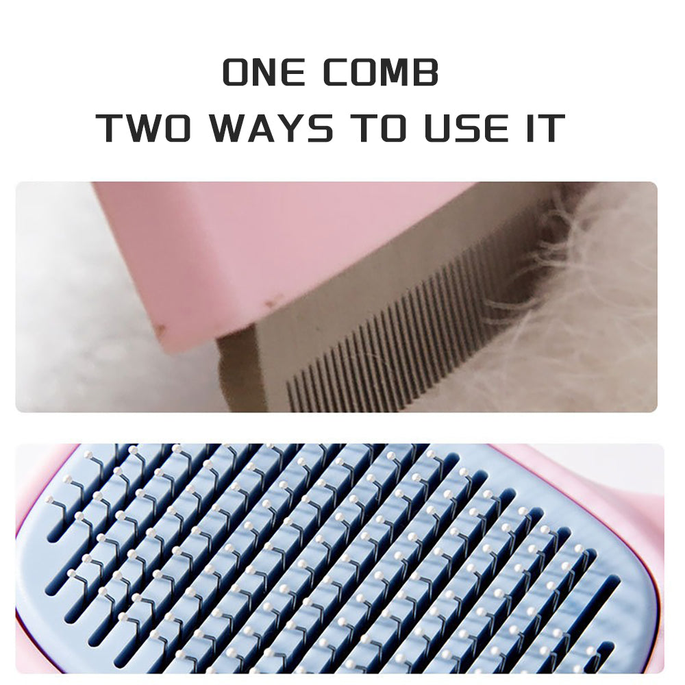 Pet Deshedding Grooming Brush And Dematting Comb For All Coats