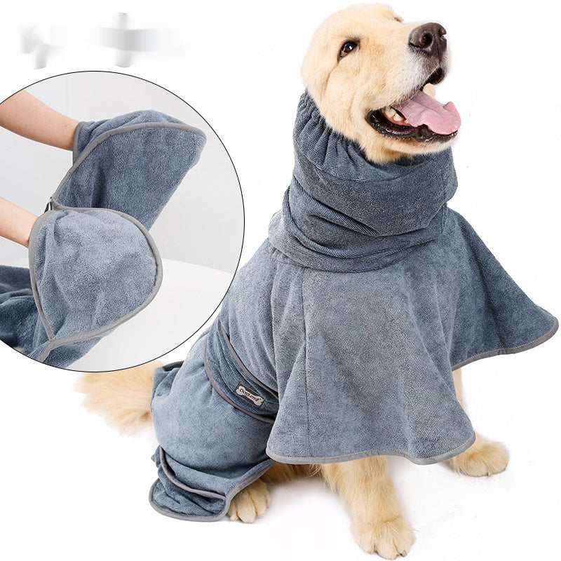 Pet Cotton Bath Towel Strong Water-Absorbing Quick-Drying