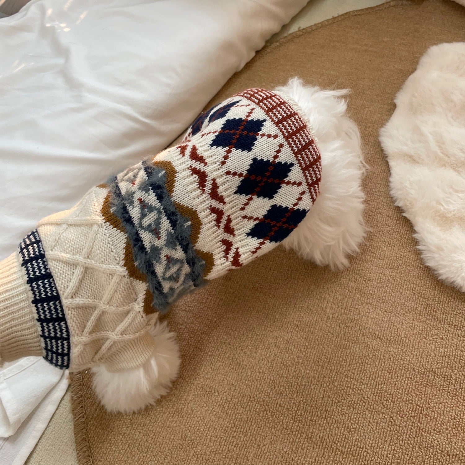 Autumn Winter Pet Sweater Soft Warm Knit Clothing