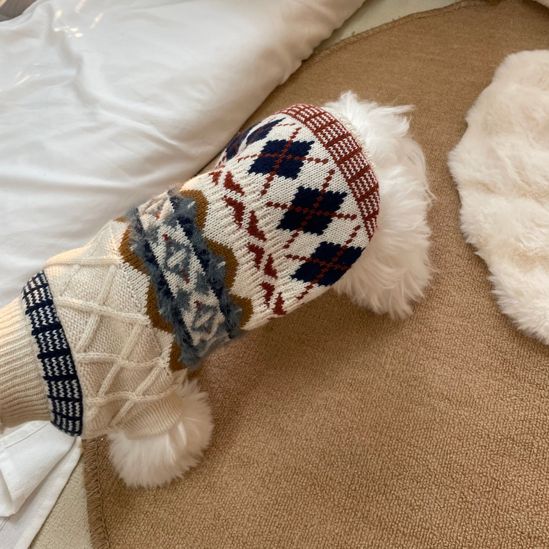 Autumn Winter Pet Sweater Soft Warm Knit Clothing